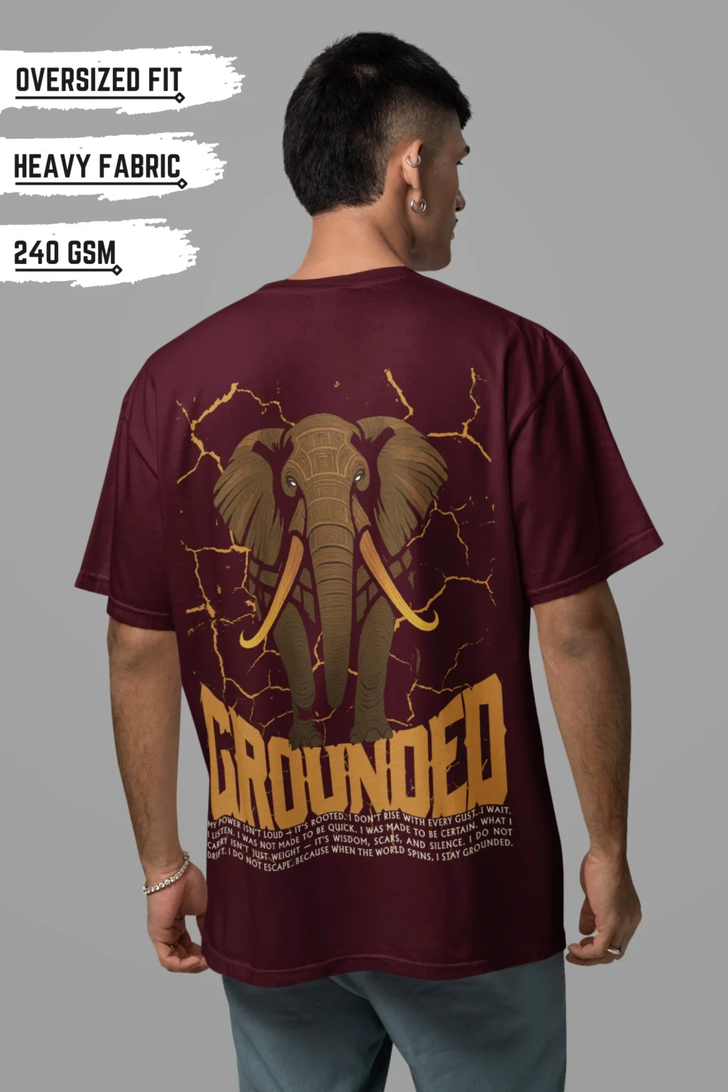 The Grounded – Maroon Oversized Edition
