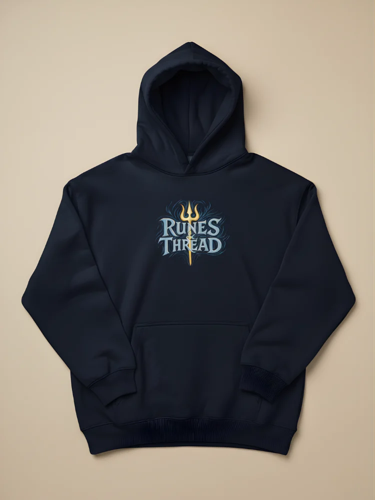 Tempered Chaos - Lord Shiva Hoodie (Navy Edition) - Image 6