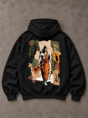 Dharma – Lord Rama Hoodie (Black Edition)