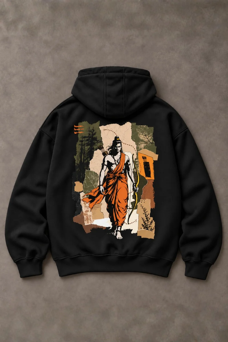 Dharma – Lord Rama Hoodie (Black Edition)