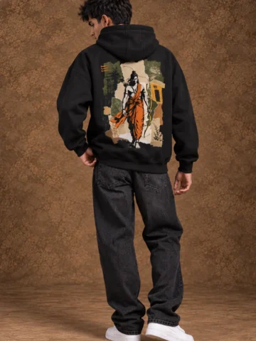 Dharma – Lord Rama Hoodie (Black Edition) - Image 6