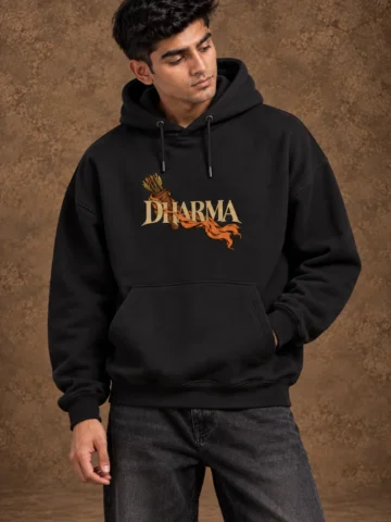 Dharma – Lord Rama Hoodie (Black Edition) - Image 7