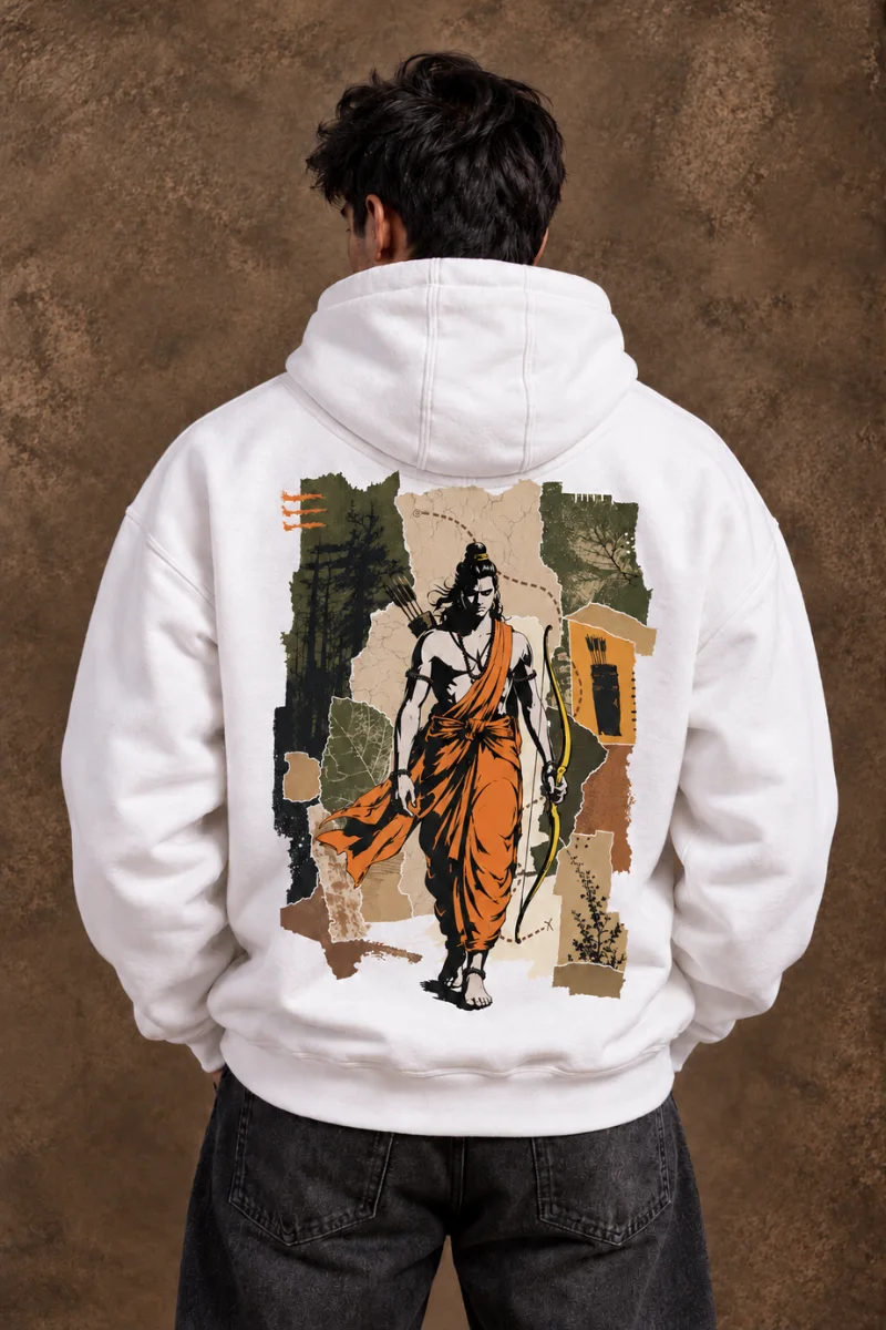 Dharma – Lord Rama Hoodie (White Edition)