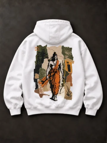 Dharma – Lord Rama Hoodie (White Edition) - Image 3