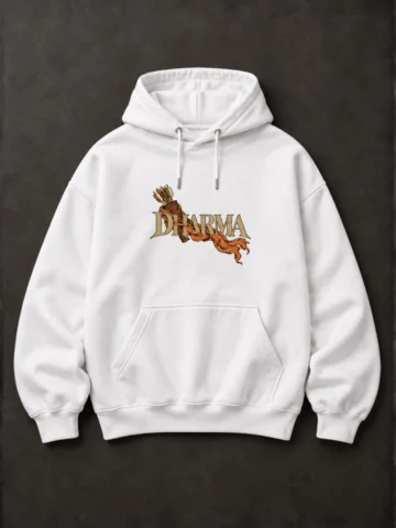 Dharma – Lord Rama Hoodie (White Edition) - Image 4