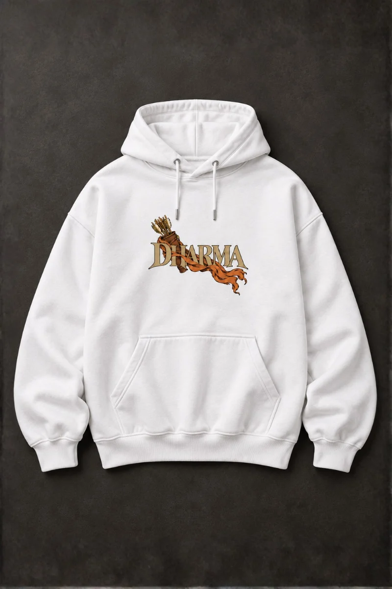 Dharma – Lord Rama Hoodie (White Edition) - Image 4
