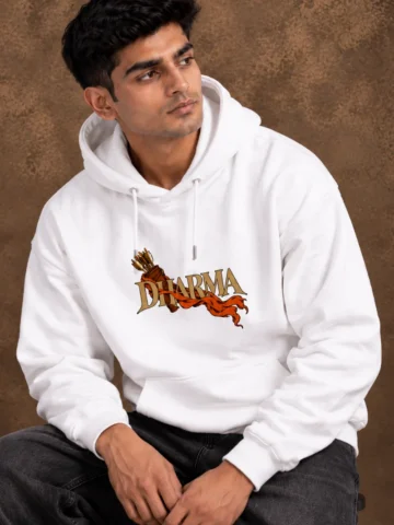 Dharma – Lord Rama Hoodie (White Edition) - Image 7