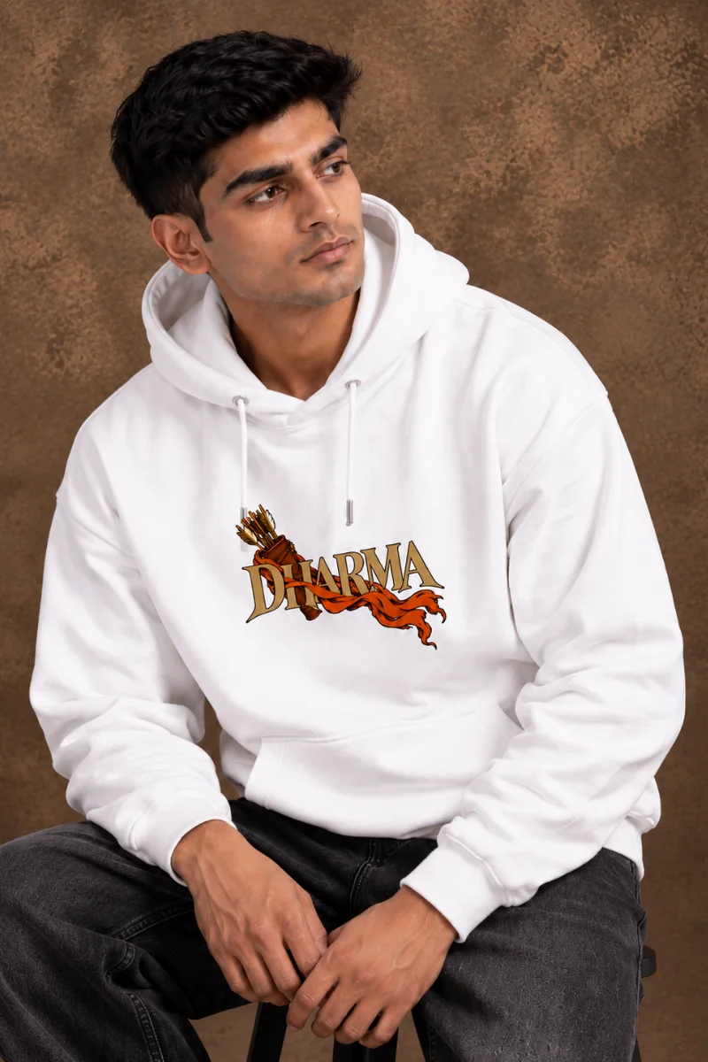 Dharma – Lord Rama Hoodie (White Edition) - Image 7